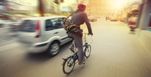 Sharing the road with cyclists